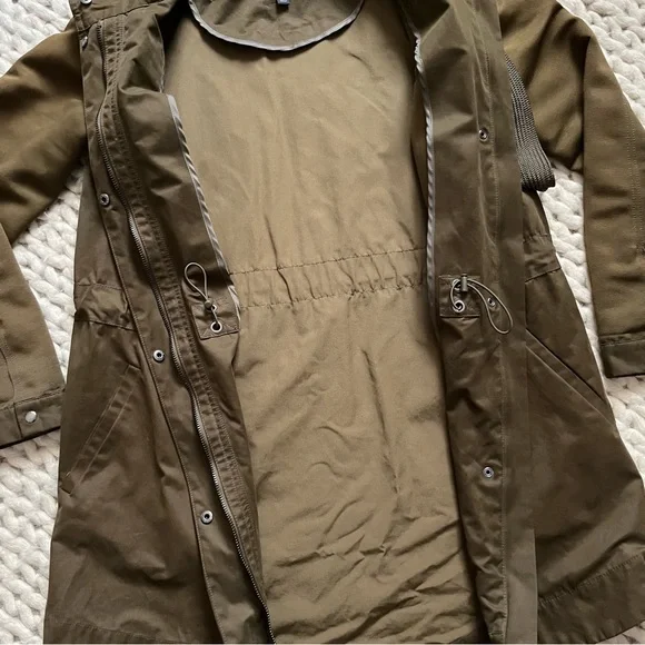 Vera Wang Olive Brown Hooded Jacket by Simply Vera | xsmall - Picture 6 of 16